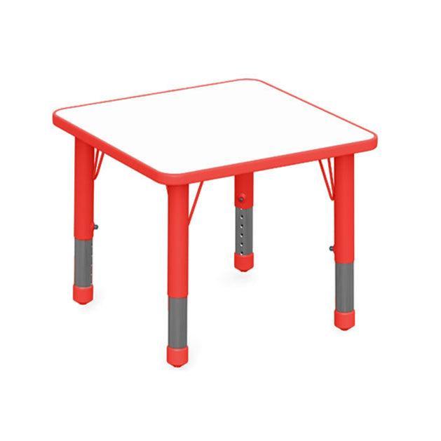 Mesa Cuadrada Doble-Mesas Escolares-YCY-071_ROJO-Mobiliario Escolar-Hobby Market