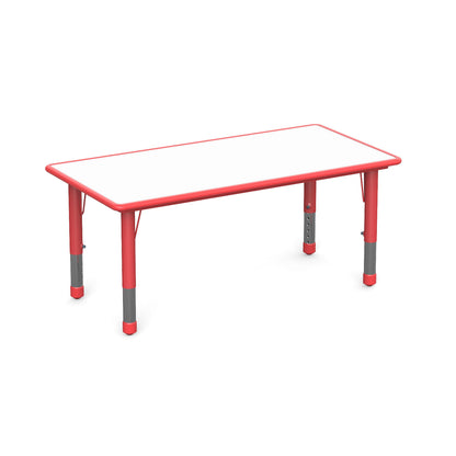 Mesa Rectangular Doble-Mesas Escolares-YCY-060-1_ROJO-Mobiliario Escolar-Hobby Market