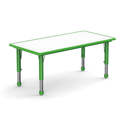 Mesa Rectangular Doble-Mesas Escolares-YCY-060-1_VERDE-Mobiliario Escolar-Hobby Market
