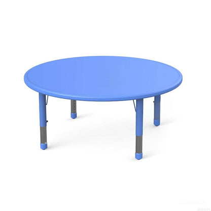 Mesa Redonda Polipropileno Reforzada-Mesas Escolares-YCY-004-2_AZUL-Mobiliario Escolar-Hobby Market