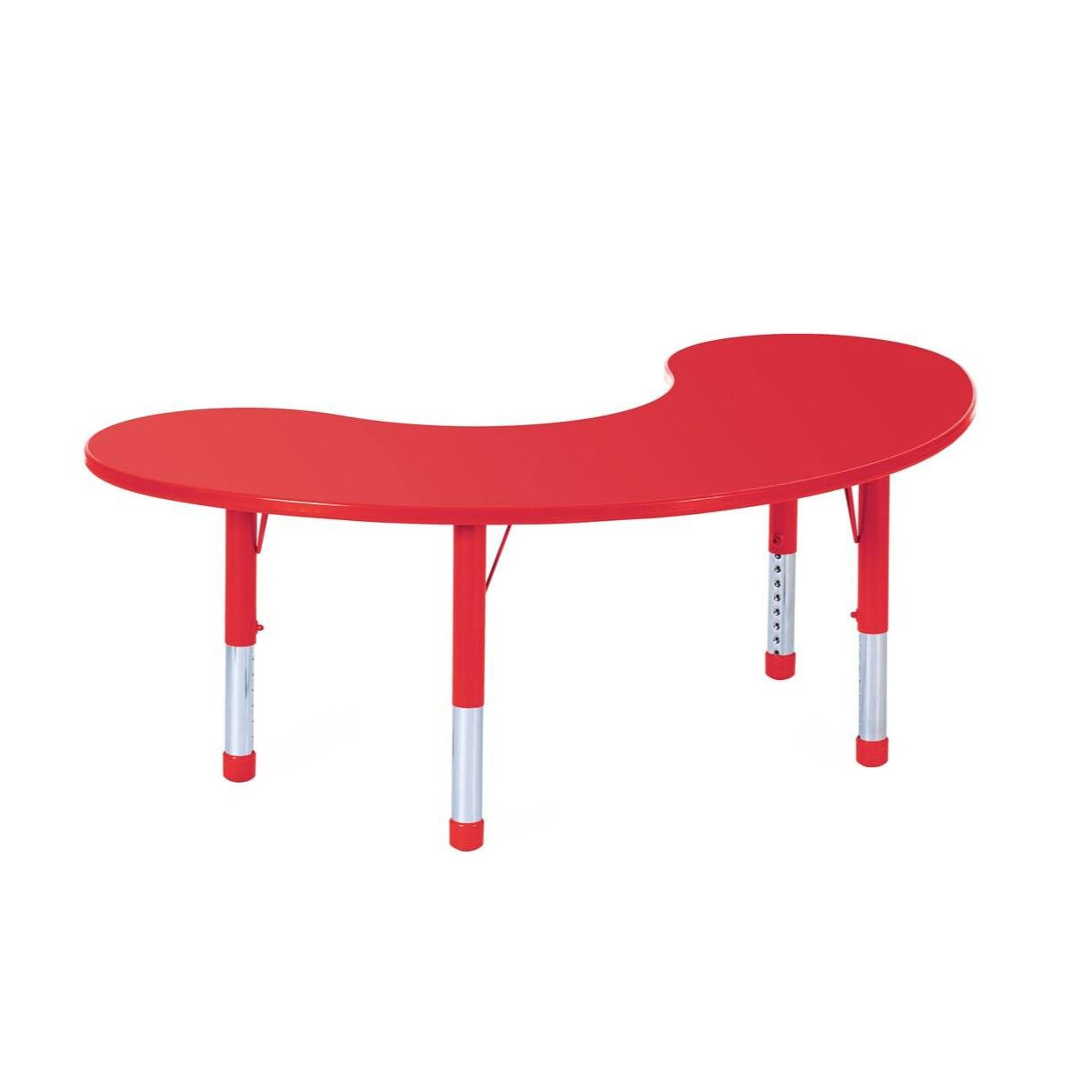 Mesa Riñon Colaborativa Polipropileno Reforzada-Mesas Escolares-YCY-005-2_ROJO-Mobiliario Escolar-Hobby Market