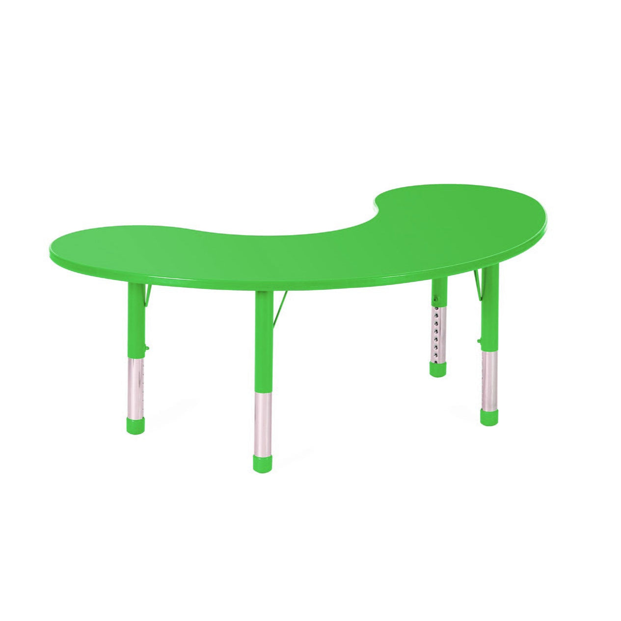 Mesa Riñon Colaborativa Polipropileno Reforzada-Mesas Escolares-YCY-005-2_VERDE-Mobiliario Escolar-Hobby Market