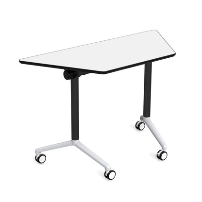 Mesa Trapezoidal Doble Capa Melamina con Ruedas-Pupitres-YCY-21035-Mobiliario Escolar-Hobby Market