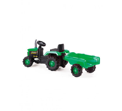 Tractor y Carro Verde-Tractor-Go Kart Pedal-DL8053-Hobby Market