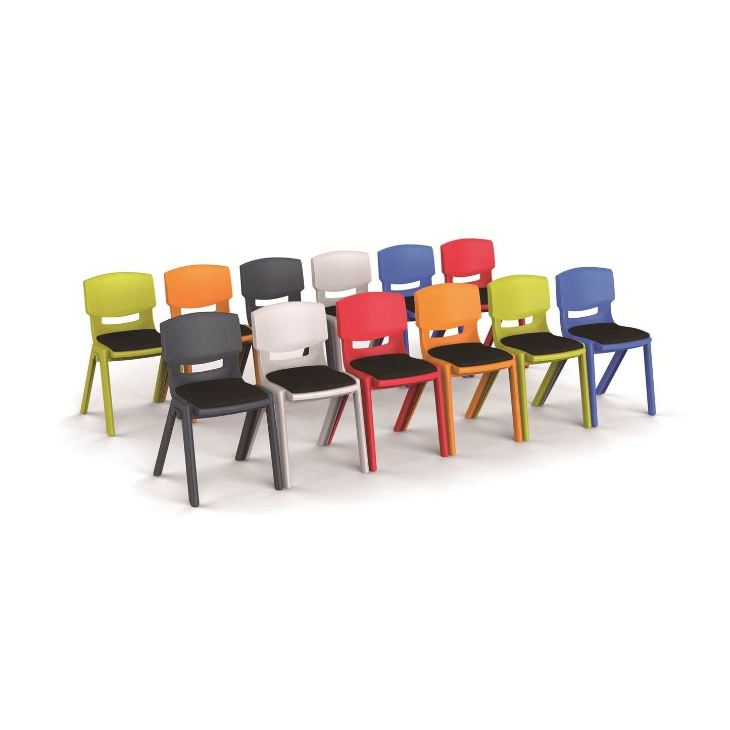Silla Adulto/Profesor Polipropileno Acolchada-Sillas Media y Adultos-YCX-407D_AZUL-Mobiliario Escolar-Hobby Market