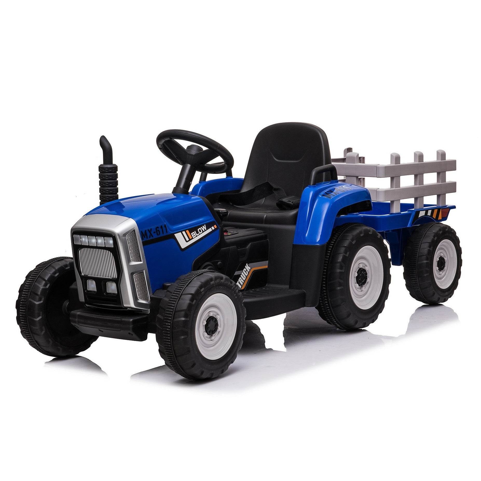Tractor Infantil 12V Azul - Hobby Market