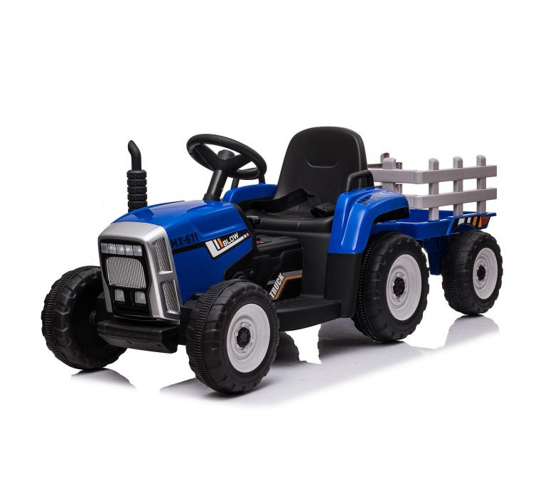 Tractor Infantil 12V Azul-Vehículos 12v-Vehículos Doble Asiento 12v - 24v-HB611B-Hobby Market