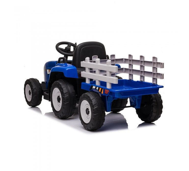 Tractor Infantil 12V Azul-Vehículos 12v-Vehículos Doble Asiento 12v - 24v-HB611B-Hobby Market