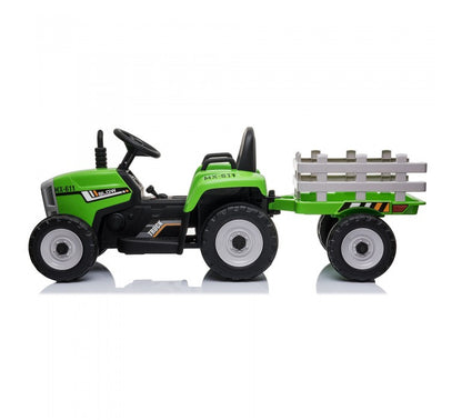 Tractor Infantil 12v Verde-Vehículos 12v-Vehículos Doble Asiento 12v - 24v-HB611C-Hobby Market